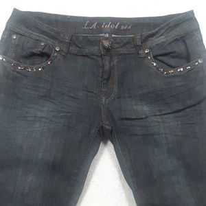 L.A Idol Womens Jeans Sz.13 W:35 L:31.5